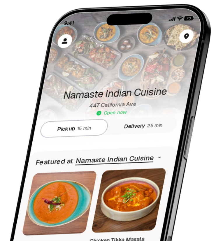 Namaste Indian Cuisine app preview
