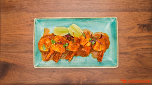 Garlic Pepper Prawns.