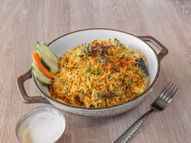 Vegetarian Biryani.