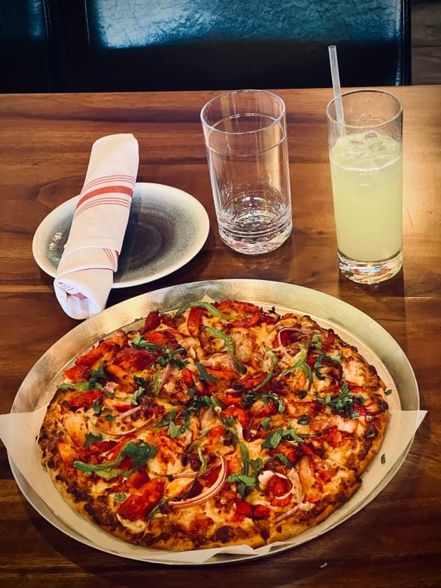 Butter Chicken Pizza.