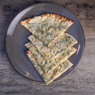 Spinach cheese naan