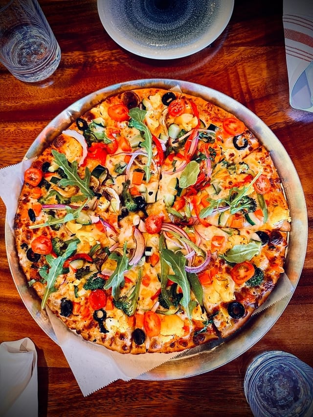 Mix Vegetable Pizza.