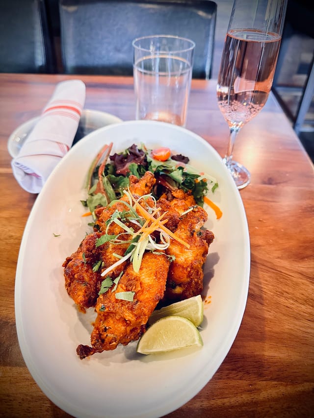 Spicy Curry Wings.